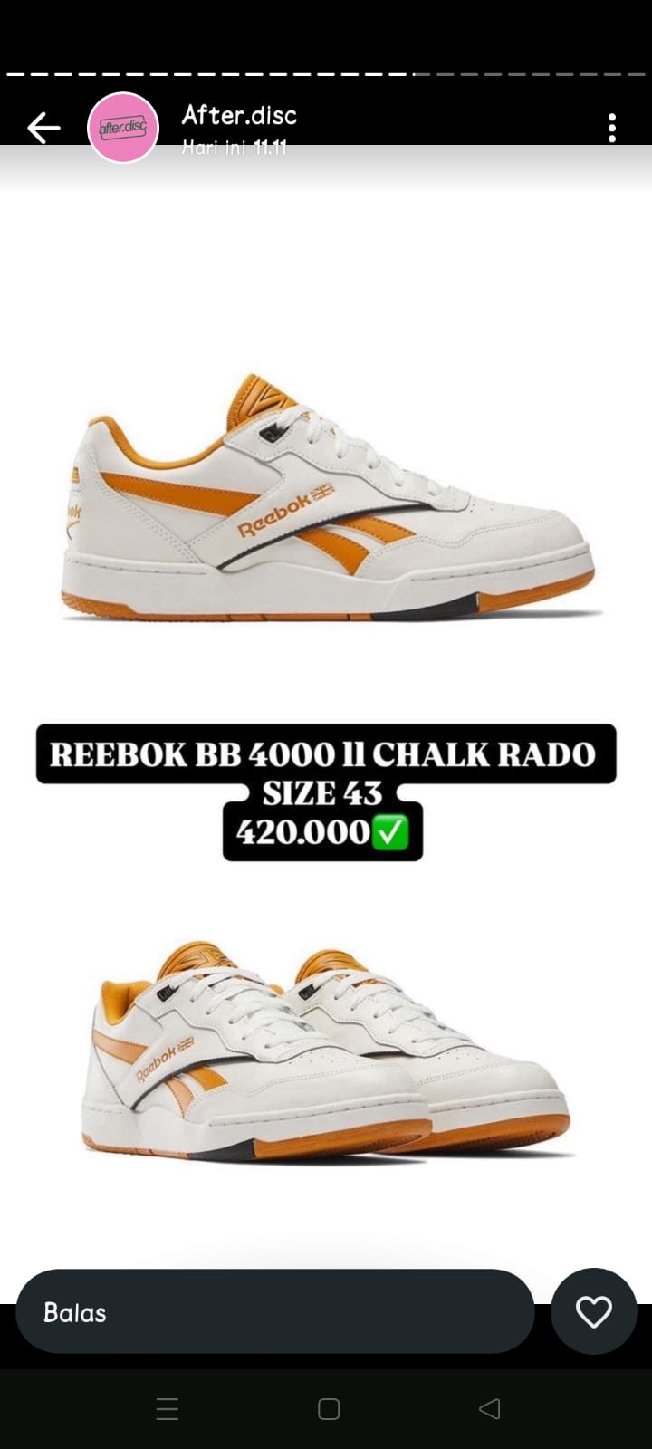 Sepatu Reebok